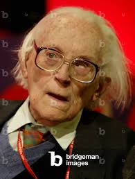 Image of FORMER LEADER OF THE LABOUR PARTY MICHAEL FOOT WATCHES BRITAIN'S
