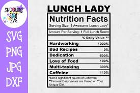 The examples below embed the svg code directly into the html code. Lunch Lady Nutrition Facts Svg Lunch Lady Svg School Svg 720624 Cut Files Design Bundles