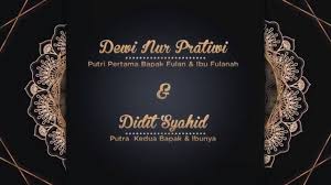 Tentu pernikahan menjadi acara yang sakral. Gratis Download Template Undangan Digital Pernikahan Wedding Invitation Islami Ppt 03 2021 Youtube