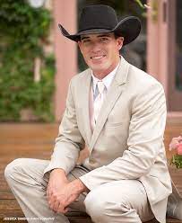 Pin By Amanda Pate On Cowboy Outfits Wedding Suits Men Cowboy Outfits Tan Suit