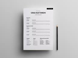 All from our global community of graphic designers. Free Simple Clean Cv Template With Cover Letter Page