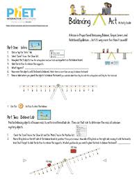 Page 1 problems 2 ca + o 2 2 cao n 2 + 3 h 2 2 nh balancing act worksheet answer key | answers fanatic pdf balancing act phet lab answers pdf 28 pages phet activity from. Phet Balancing Act Activity Guide Teaching Resources