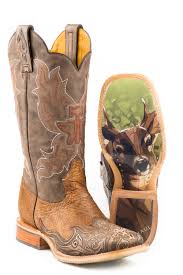Tin Haul Mens Deerstalker Big Buck Sole Cowboy Boots