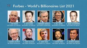 Bill gates net worth is 11,900 crores usd ($119 billion): Forbes Billionaires 2021 Full List Jeff Bezos Leads For The Fourth Time