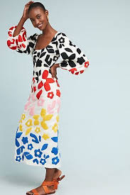 Mara Hoffman Raylin Embroidered Midi Dress Rainbow Fashion Embroidered Midi Dress Fashion