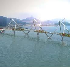 Nanning Yonghe Bridge Cross Bay Link Bridge Hong Kong The Bridge Contains A Road Puentes Puente Peatonal Tipos De Puentes