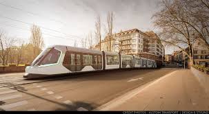 Projet Pour Le Futur Tramway De Strasbourg By Peugeot Design Lab Alstom Style Design Peugeot Design Lab Transportation Design