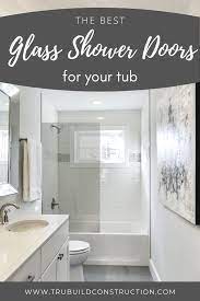 Glossy glass white subway tile (1 sq. The Best Glass Shower Doors For Your Tub Trubuild Construction