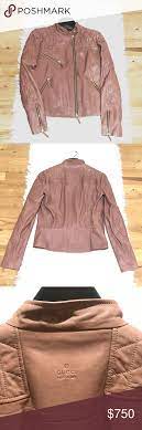 Gucci Nappa Leather Dusty Rose Leather Jacket Leather Jacket Jackets Nappa Leather
