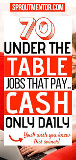 Pin By Vannessa Bakman On Inspirational Quotes In 2020 Under The Table Jobs Paying Jobs Job