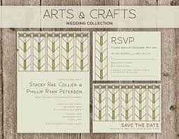 Arts Crafts Wedding Invitation Collection Wedding Invitations Invitations Craft Wedding