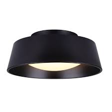 Hope this helps with your kitchen light fixture idea hunt. Canarm Jamison 13 75 In 1 Light Matte Black Led Flush Mount Lfm204a14bk The Home Depot Black Flush Mount Light Led Flush Mount Flush Mount Kitchen Lighting