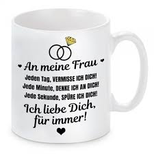Magst du meine jugend zieren. Herzbotschaft Tasse Mit Motiv An Meine Frau Liebe Ebay