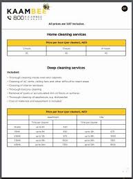 Cleaning Services Price List Template Awesome Free 10 Best Cleaning Services Price Lis In 2020 Cleaning Services Prices House Cleaning Services Cleaning Business Cards
