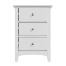 Bedside tables with 3 drawers. Finch 3 Drawer Bedside Cabinet In Light Grey Furniture123