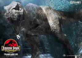 It makes appearances in all three jurassic park movies. Tyrannosaurus Rex Jurassic Park Statue Prime 1 Studio