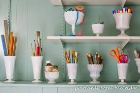 13 Ways To Decorate With Milk Glass Milk Glass Decor Craft Room Organization Milk Glass Collection