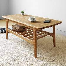 ローテーブル ナラ無垢材 北欧家具 ナラ材 オイル仕上げ センターテーブル コーヒーテーブル リビングテーブル ナチュラル 収納棚付き kyle lt95 joystyle interior coffee table home decor interior