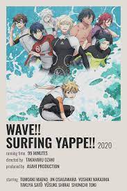 Wave Surfing Yappe Poster In 2021 Anime Films Anime Printables Manga Covers