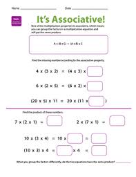Below you will find 3 category pages and below those are over 100 printable sheets. Properties Of Multiplication Associative Worksheet Education Com