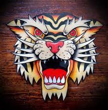 Tattoo Traditional American Coloring 28 Trendy Ideas Traditional Tattoo Design Traditional Tiger Tattoo American Traditional Tattoo