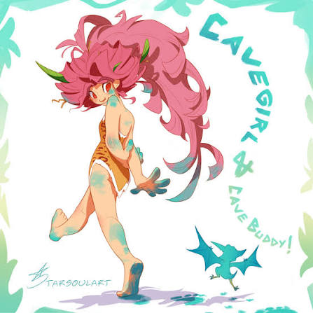 Kati StarSoulArt - Cavegirl & Cave Buddy