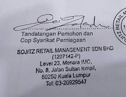 4 perkara yang anda perlu buat selepas mendaftar syarikat. Rubber Stamp Cap Business Premise Signboard License Facebook
