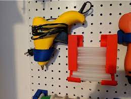 Hot Glue Peg Board Mount By Thecarlstevens Thingiverse 3d Printing Diy 3d Printing Projects 3d Printer Projects