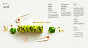 Eleven Madison Park The Cookbook Avocado Roulade With Prawns And Wood Sorrel Food Plating Food Plating Techniques Food