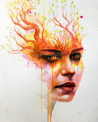 A splash of purple” Watercolor