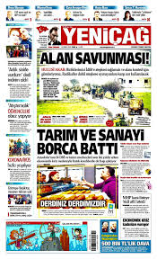 yenicag gazetesi 1 sayfa 14 subat 2020 gazete bulutlar