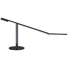 Slide your finger along the stem's touchstrip to control brightness and power. Gen 3 Equo Daylight Led Black Desk Lamp With Touch Dimmer R5796 Lamps Plus