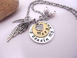 Cousin Sympathy Cousin Memorial Cousin Memorial Necklace My Etsy Memorial Necklace Memorial Jewelry Necklace