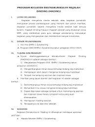 Maybe you would like to learn more about one of these? Program Kegiatan Ekstrakurikuler Majalah Dinding Pdf