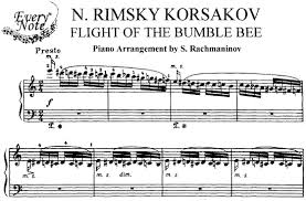 Little piper at sheet music plus. Rimsky Korsakov Flight Of The Bumble Bee Arr S Rachmaninov Piano Sheet Music Download