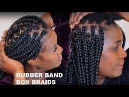 Instagram Rubber Band Box Braids How To Grip Roots Box Braids Ft Toyokalon Youtube Rubber Band Box Braids Box Braids Tutorial Hair Styles