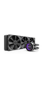 Nzxt kraken x72 liquid cpu cooler. Nzxt Kraken X72 360mm Rl Krx72 01 Aio Rgb Cpu Liquid Cooler Cam Powered Infinity Mirror Design Performance Engineered Pump Reinforced Extended Tubing Aer P120mm Radiator Fan 3