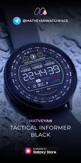 Military Black Watch Face For Samsung Watch Digital Watch Face Samsung Watch Faces Samsung Watch