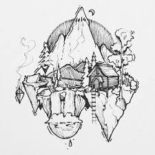 It S Always Better In The Mountains Msrgear Homeiswhereyoustakeit Cool Drawings Sketches Ink Art