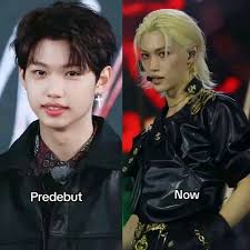 Center signs with stray kids faces