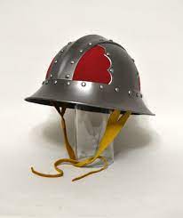 This Iron Hat Is Based On One Of The Many Helmets Of That Type Depicted In The Morgan Maciejowski Bible Medieval Helmets Medieval Helmet Design Medieval Helmet