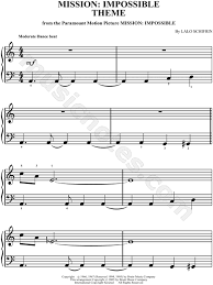 Lalo Schifrin Mission Impossible Theme Sheet Music Easy Piano Piano Solo In A Minor Download Print Sheet Music Download Sheet Music Easy Sheet Music