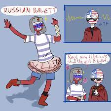 Countryhumans (RusAme Comic) Ballet 1/4 | Cute short love story, Country  memes, Country humor