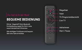 And the name of deutsche telekom's tv. Magentatv Stick Fernsehen Uber Wlan Mit Magentatv Uber 50 Tv Sender In Hd Zuhause Oder Unterwegs Live Oder Zeitversetzt Streaming Dienste Netflix Prime Video Android Tv 4k Uhd