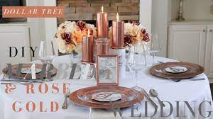 Crystal tealight candle lantern holders rose gold candlesticks for wedding xmas party. Diy Marble Rose Gold Wedding Decorations Dollar Tree Wedding Centerpiece Youtube