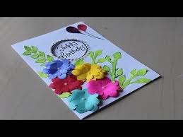 Since i started making greeting cards like this in 1996, i've also had the opportunity to teach others how to make these beautiful little keepsakes. Diy Beautiful Handmade Birthday Card Idea Diy Greeting Cards For Birthday Youtube