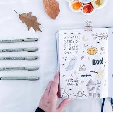 The aesthetic flower leaves or even the entire minimalist flower drawing. 50 Cute Halloween Doodles Anyone Can Draw Joyful Journaler