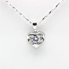 Available in 18ct white, rose or yellow gold and platinum. Jenu Jewel 1 00 Ct Heart Shaped Round Brilliant Cut Diamond Pendant In White Gold Id 19988242673