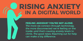 Rising Anxiety In A Digital World Infographic Nwpc