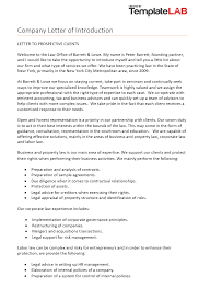 Thanking a new business contractor. 40 Letter Of Introduction Templates Examples
